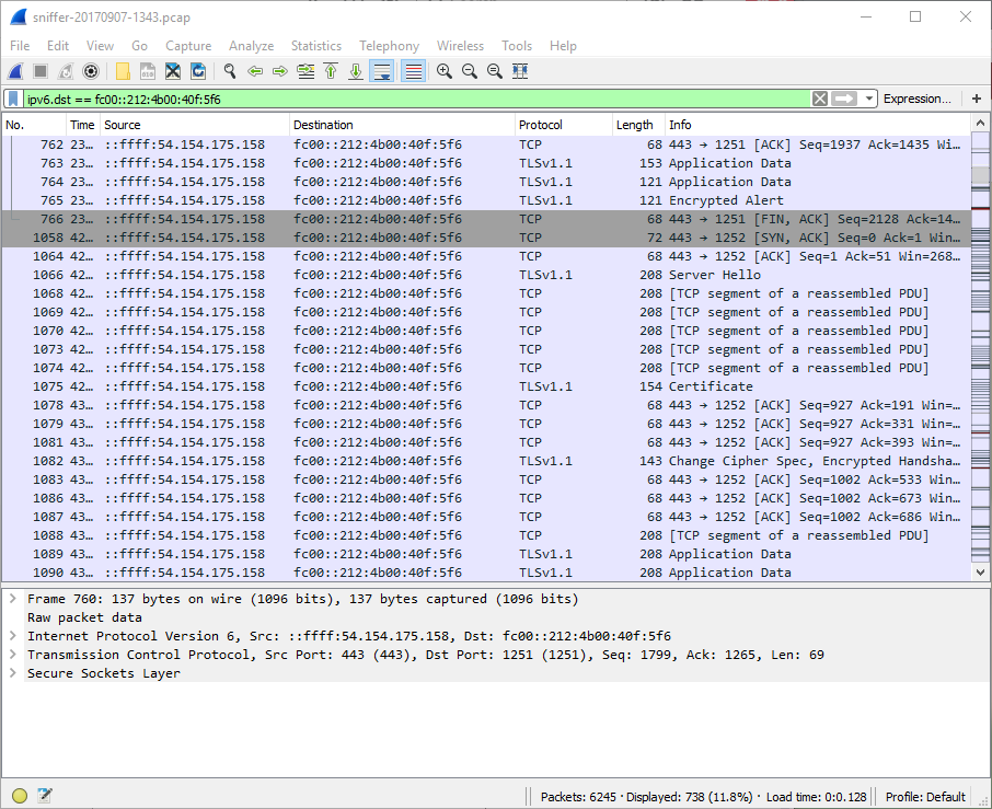 IoT network security inspection of TLS traffic