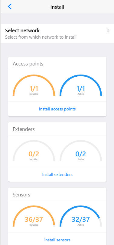 IoT smartphone app for installing IoT devices with a checklist